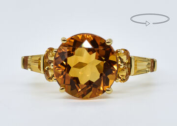 Ring 18 K Citrine