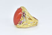 Ring 18 Kt GG Koralle 