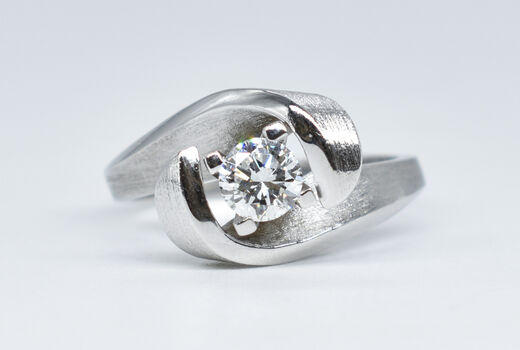 Ring 14 Kt WG Brillant