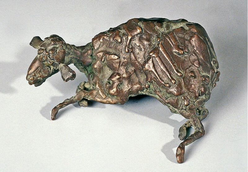 sheep lying down, 2002