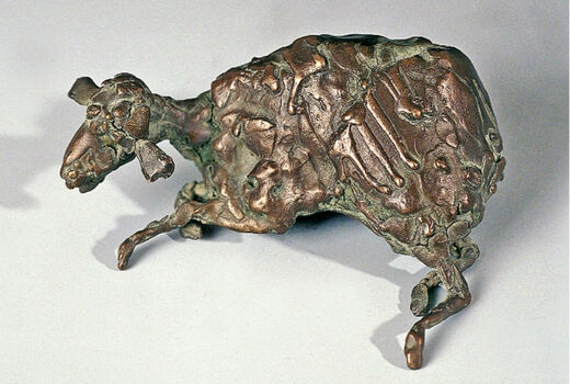 sheep lying down, 2002