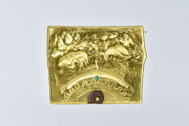 Brooch 18 K Ammonite 