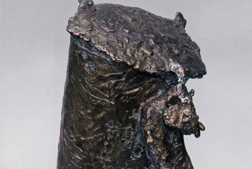 Owl with mouse, 2007