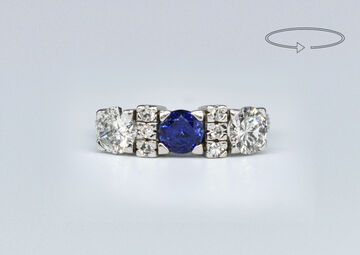 Ring 18 Kt WG Diamonds 
