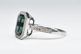 Ring 14 Kt WG Turmalin
