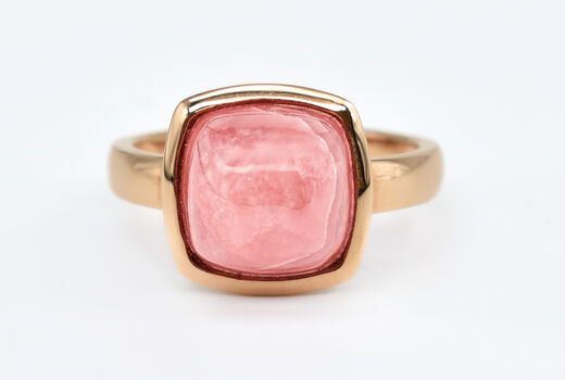 Ring 14 Kt RG Rhodochrosit