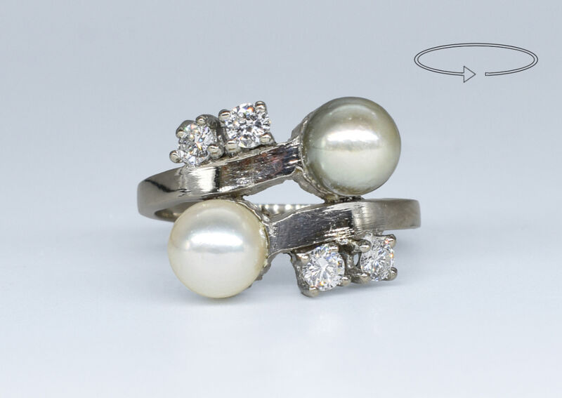 Ring 14 K diamonds 