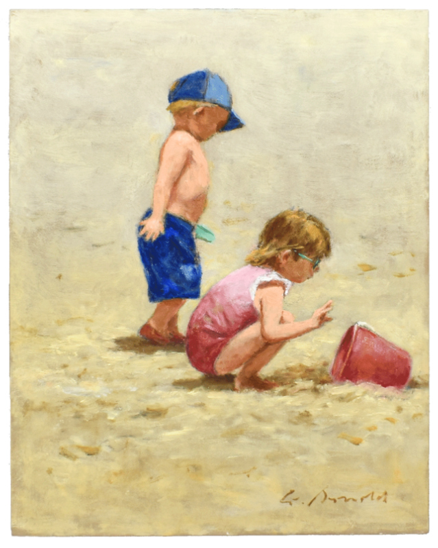 children on the beach