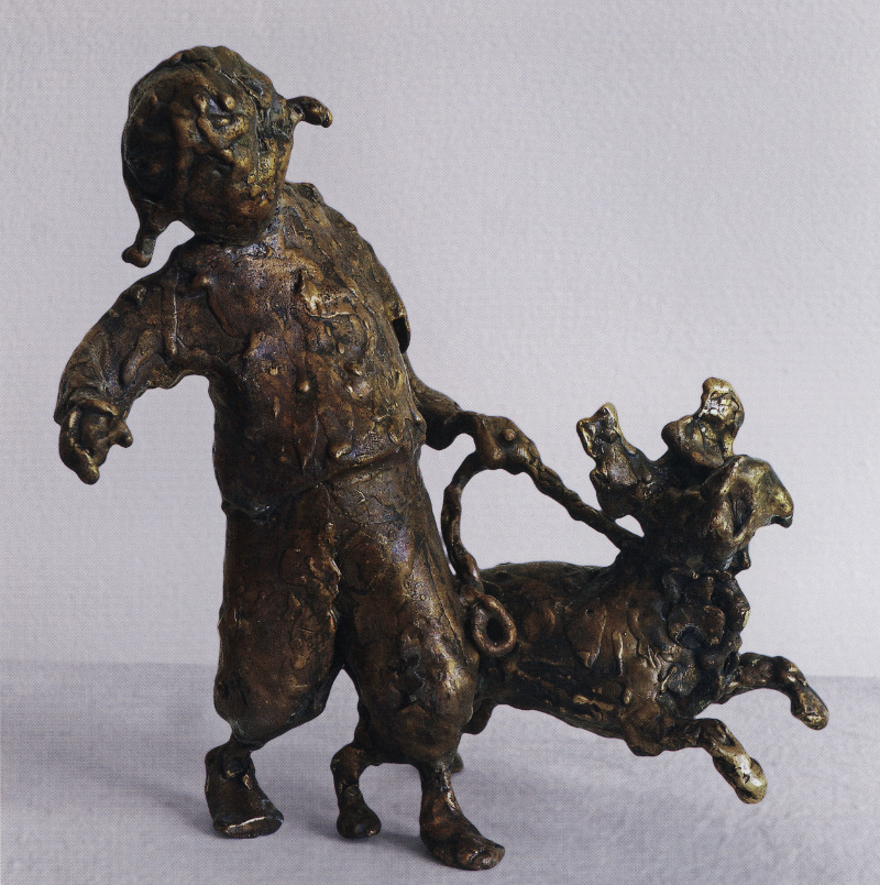 child with dog, 2008